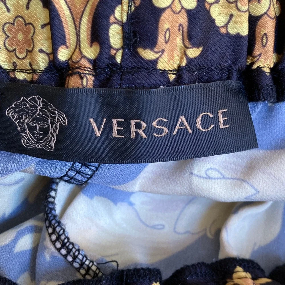 Versace Gold and Black Print Lounge Pants S - Picture 6 of 8